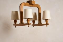 Guillerme et Chambron Guillerme et Chambron Oak Chandelier Pendant - 4349805