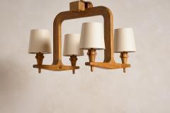 Guillerme et Chambron Guillerme et Chambron Oak Chandelier Pendant - 4349811