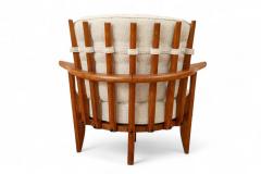 Guillerme et Chambron Guillerme et Chambron Oak Corner Chair France 1960s - 4690347