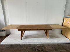 Guillerme et Chambron Guillerme et Chambron Oak Dining Table w Extension Model a LItalienne  - 4641542