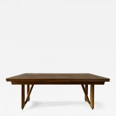 Guillerme et Chambron Guillerme et Chambron Oak Dining Table w Extension Model a LItalienne  - 4705481