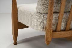 Guillerme et Chambron Guillerme et Chambron Oak Settee with Connecting Table France 1950s - 2888830