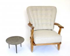 Guillerme et Chambron Guillerme et Chambron Pair French Oak Petite Repos Lounge Chairs Votre Maison - 4340947