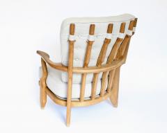 Guillerme et Chambron Guillerme et Chambron Pair French Oak Petite Repos Lounge Chairs Votre Maison - 4340956