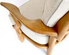Guillerme et Chambron Guillerme et Chambron Pair French Oak Petite Repos Lounge Chairs Votre Maison - 4340958