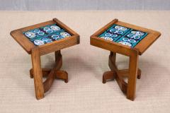 Guillerme et Chambron Guillerme et Chambron Set of Four Side Tables Modular Coffee Table 1950s - 4430923