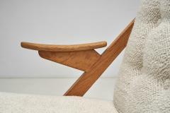 Guillerme et Chambron Guillerme et Chambron Sloping Armchair for Votre Maison France ca 1960s - 4310881