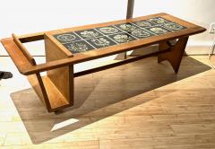 Guillerme et Chambron Guillerme et Chambron superb coffee table with magazine rack - 2677418