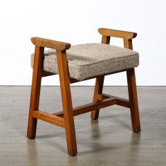 Guillerme et Chambron Mid Century Modernist Oak Stool by Guillerme et Chambron Edition Votre Maison - 3976200