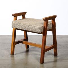 Guillerme et Chambron Mid Century Modernist Oak Stool by Guillerme et Chambron Edition Votre Maison - 3976357