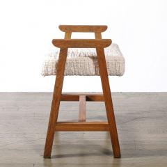 Guillerme et Chambron Mid Century Modernist Oak Stool by Guillerme et Chambron Edition Votre Maison - 4438701