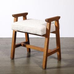 Guillerme et Chambron Mid Century Modernist Oak Stool by Guillerme et Chambron Edition Votre Maison - 4438702