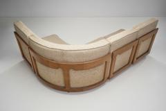 Guillerme et Chambron Modern Light Oak Modular Sofa by Guillerme et Chambron France 20th Century - 3596499