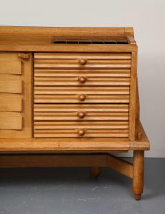 Guillerme et Chambron Monumental Carved Oak Sideboard by Guillerme and Chambron France c 1960 - 3214172