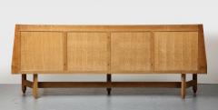 Guillerme et Chambron Monumental Carved Oak Sideboard by Guillerme and Chambron France c 1960 - 3214180