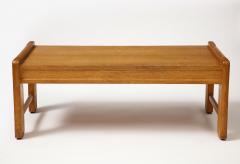 Guillerme et Chambron Oak Coffee Table by Guillerme et Chambron France c 1950 - 3314779