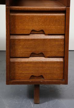 Guillerme et Chambron Oak Etudient Oak Desk by Guillerme et Chambron France c 1970 - 4100357