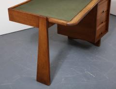 Guillerme et Chambron Oak Etudient Oak Desk by Guillerme et Chambron France c 1970 - 4100360