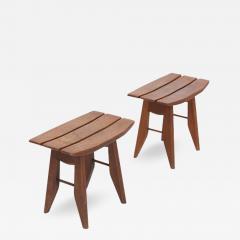 Guillerme et Chambron Oak Tabourets by Guillerme Chambron for Votre Maison - 459639