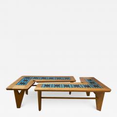 Guillerme et Chambron PAIR OF GUILLERME ET CHAMBRON L SHAPED COFFEE TABLES - 3459966