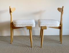 Guillerme et Chambron PAIR OF GUILLERME ET CHAMBRON TRIPOD WINGBACK CHAIRS - 2951473