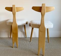 Guillerme et Chambron PAIR OF GUILLERME ET CHAMBRON TRIPOD WINGBACK CHAIRS - 2951475