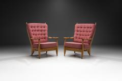 Guillerme et Chambron Pair of Edouard Armchairs by Guillerme et Chambron France 1960s - 3654555