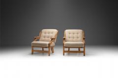 Guillerme et Chambron Pair of Gr goire Lounge Chairs by Guillerme et Chambron France 1960s - 4386895