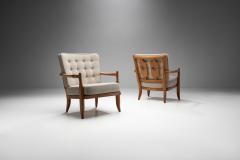 Guillerme et Chambron Pair of Jose Armchairs by Guillerme et Chambron France 1950s - 1317768