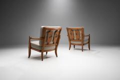 Guillerme et Chambron Pair of Jose Armchairs by Guillerme et Chambron France 1950s - 4365704