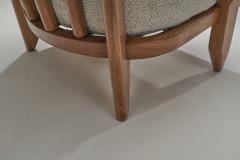 Guillerme et Chambron Petit Repos Oak Lounge Chair by Guillerme et Chambron France 1950s - 2718918