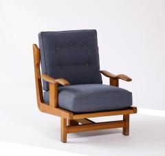 Guillerme et Chambron Rare Tripod Armchair by Guillerme et Chambron France c 1960 - 3360530