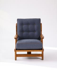 Guillerme et Chambron Rare Tripod Armchair by Guillerme et Chambron France c 1960 - 3360532