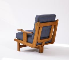 Guillerme et Chambron Rare Tripod Armchair by Guillerme et Chambron France c 1960 - 3360543