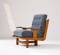 Guillerme et Chambron Rare Tripod Armchair by Guillerme et Chambron France c 1960 - 3360617
