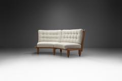 Guillerme et Chambron Robert Guillerme and Jacques Chambron Oak Sofa France 1960s - 3141361