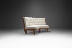 Guillerme et Chambron Robert Guillerme and Jacques Chambron Oak Sofa France 1960s - 3141364