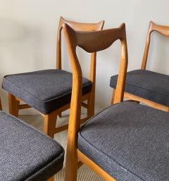 Guillerme et Chambron SET OF SIX GUILLERME ET CHAMBRON DINING CHAIRS - 3481448