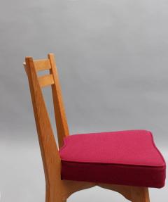 Guillerme et Chambron Set of 4 Fine French 1950s Oak Dining Chairs by Guillerme et Chambron - 3305626