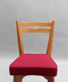 Guillerme et Chambron Set of 4 Fine French 1950s Oak Dining Chairs by Guillerme et Chambron - 3305734