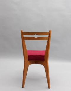 Guillerme et Chambron Set of 4 Fine French 1950s Oak Dining Chairs by Guillerme et Chambron - 3305814