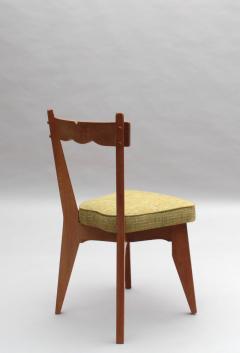 Guillerme et Chambron Set of 4 Fine French 1970s Oak Dining Chairs by Guillerme et Chambron - 3494938