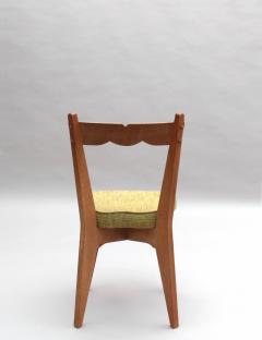 Guillerme et Chambron Set of 4 Fine French 1970s Oak Dining Chairs by Guillerme et Chambron - 3494942