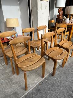 Guillerme et Chambron Set of 6 Chairs by Guillerme et Chambron France Circa 1960s - 4113095