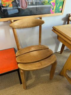 Guillerme et Chambron Set of 6 Chairs by Guillerme et Chambron France Circa 1960s - 4113101