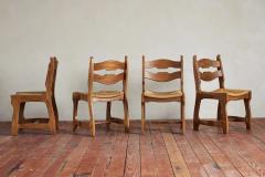 Guillerme et Chambron Set of 6 Guillerme et Chambron attributed Dining Chairs - 3897304