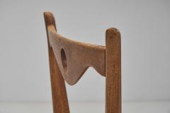 Guillerme et Chambron Set of Eight Dining Chairs by Guillerme et Chambron France 1960s - 4415301