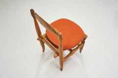 Guillerme et Chambron Set of Four Charlotte Oak Dining Chairs by Guillerme et Chambron France 1960s - 4410512