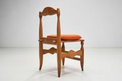 Guillerme et Chambron Set of Four Charlotte Oak Dining Chairs by Guillerme et Chambron France 1960s - 4410513