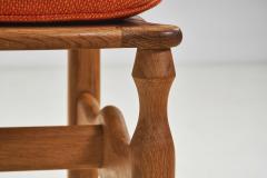 Guillerme et Chambron Set of Four Charlotte Oak Dining Chairs by Guillerme et Chambron France 1960s - 4410515